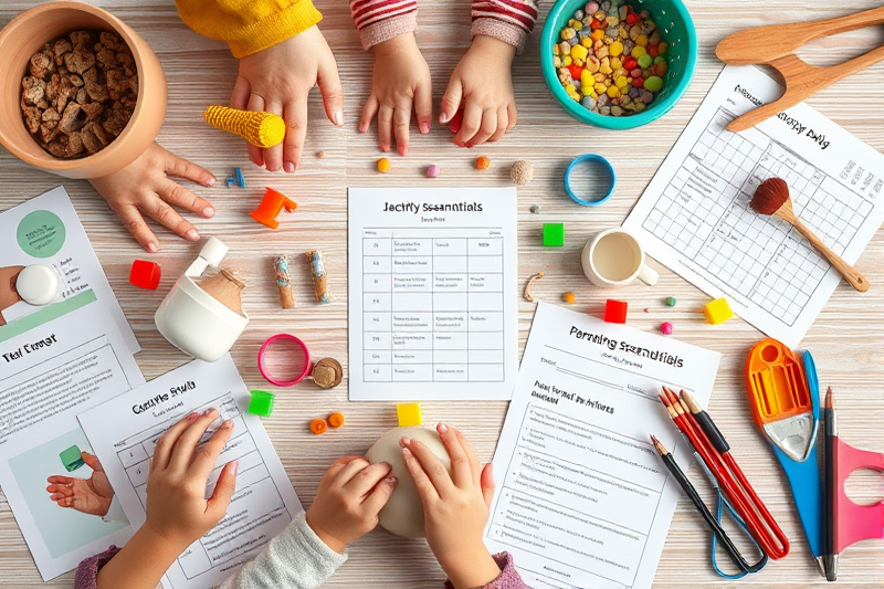 budget sensory play printables — Budget Sensory Play Printables (the finished result)