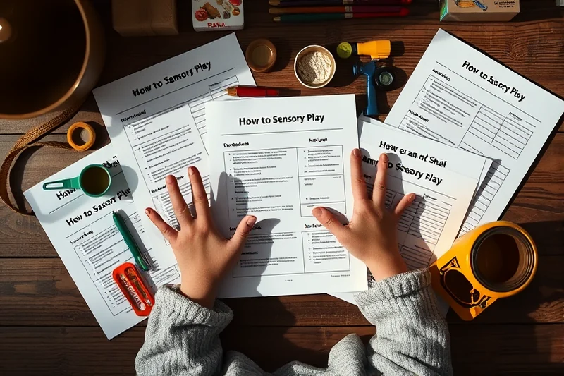 how to sensory play printables checklists — How To Sensory Play Printables Checklists (the finished result)