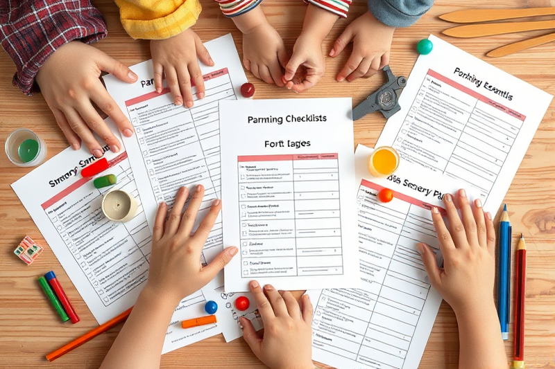 sensory play printables checklists for beginners — Sensory Play Printables Checklists For Beginners (the finished result)