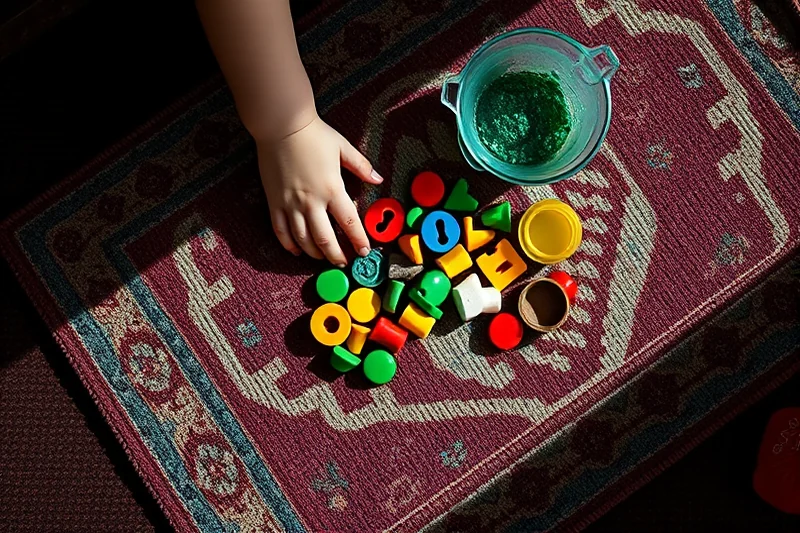 simple sensory play indoor rainy day ideas — Simple Sensory Play Indoor Rainy Day Ideas (the finished result)